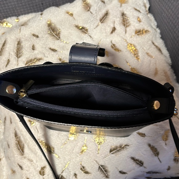 Handbag Leather By UNICA! FIRENZE Size: Small/black Vera Pelle - Picture 9 of 9